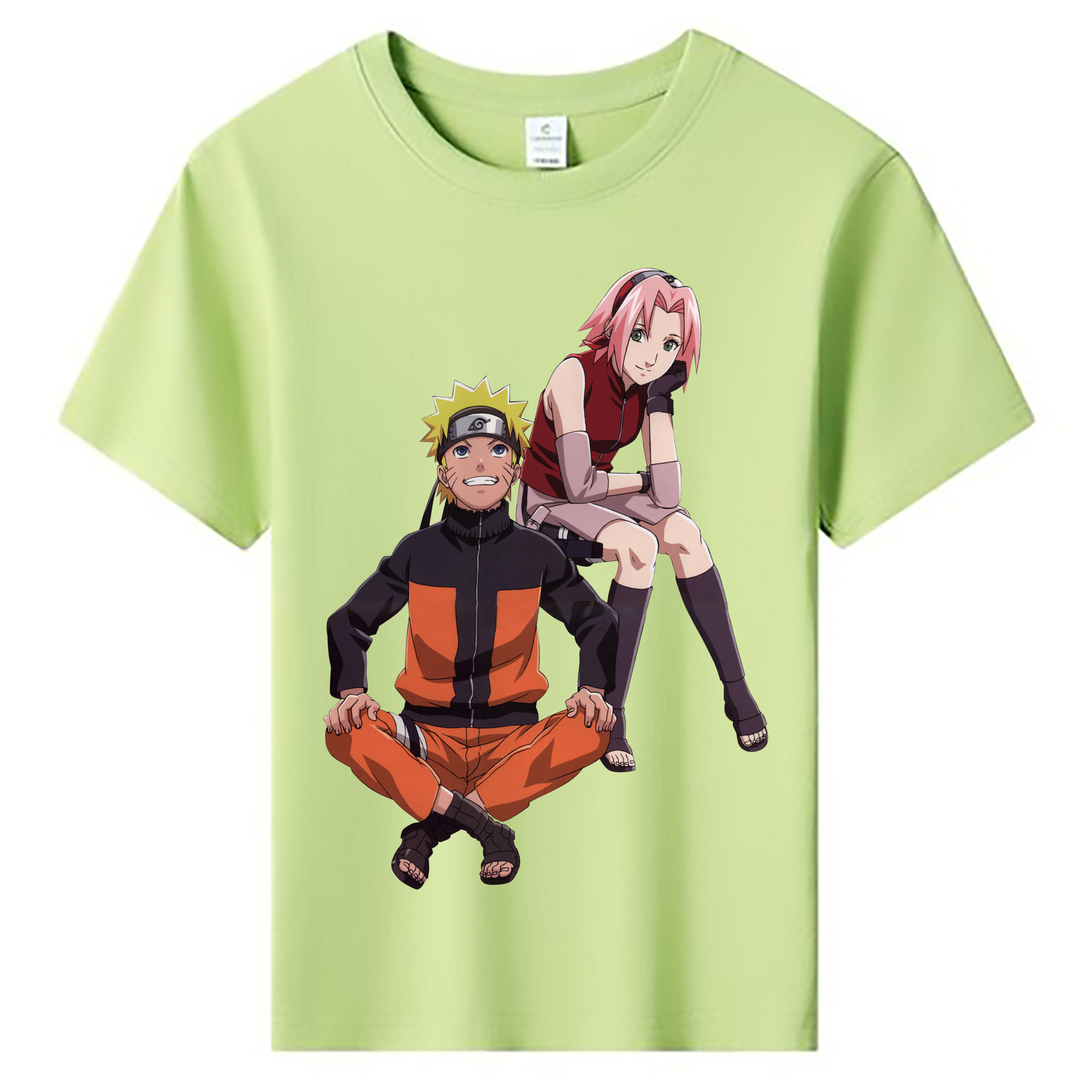 （画像用） NARUTO -ナルト- うずまき ナルト Uzumaki Naruto 綿100％キッズTシャツ（フロントプリント）